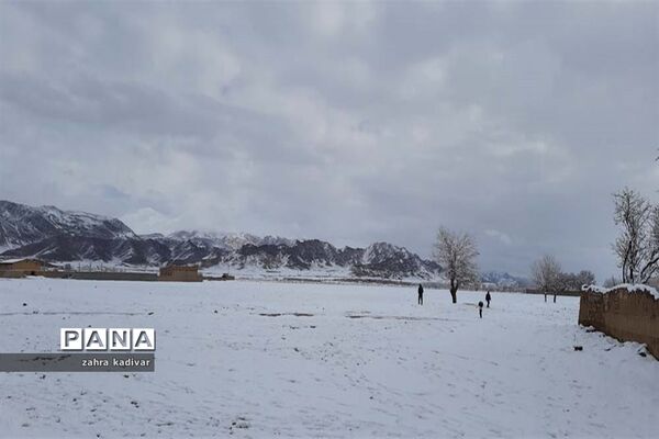 روز برفی در آباده