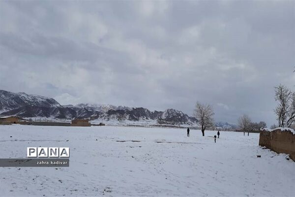 روز برفی در آباده