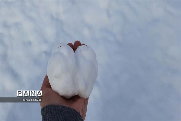 روز برفی در آباده