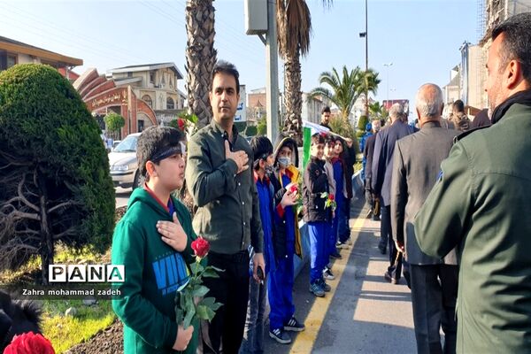 مراسم تشییع باشکوه پیکر مطهر شهید گمنام