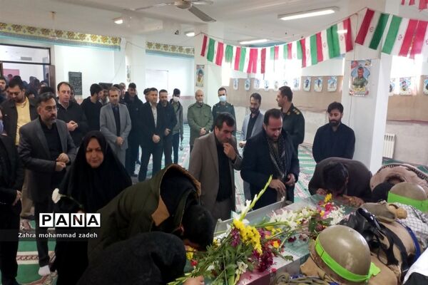 مراسم تشییع باشکوه پیکر مطهر شهید گمنام