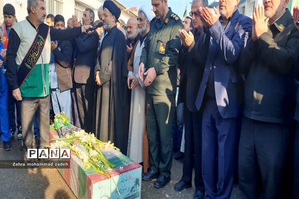 مراسم تشییع باشکوه پیکر مطهر شهید گمنام
