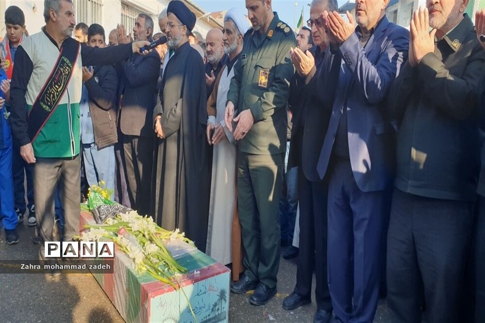 مراسم تشییع باشکوه پیکر مطهر شهید گمنام