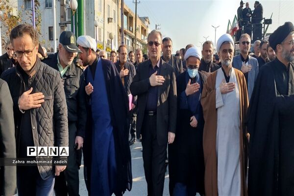 مراسم تشییع باشکوه پیکر مطهر شهید گمنام