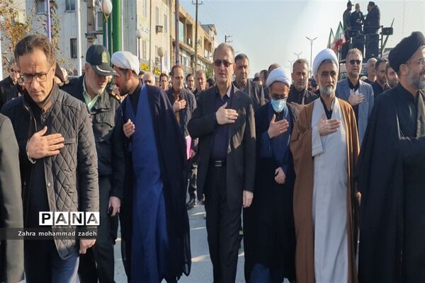 مراسم تشییع باشکوه پیکر مطهر شهید گمنام