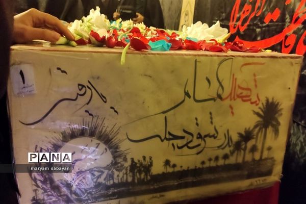 بسته بندی و توزیع ۳ هزار سیب در شبستان امام خمینی(ره) حرم شاهچراغ(ع)