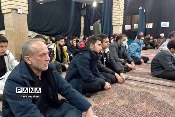 تشییع شهید گمنام در مسجد انصارالحسین رودهن