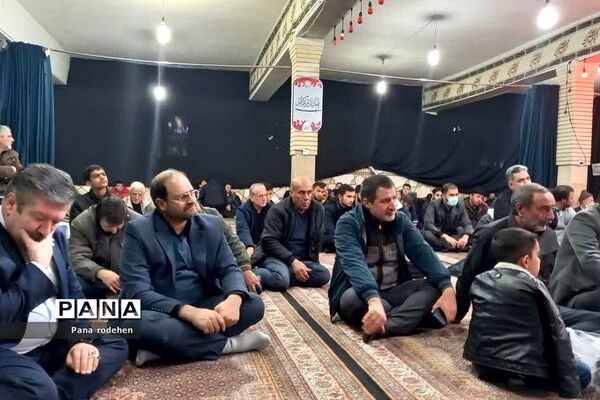 تشییع شهید گمنام در مسجد انصارالحسین رودهن