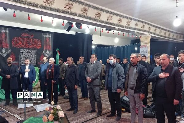 تشییع شهید گمنام در مسجد انصارالحسین رودهن