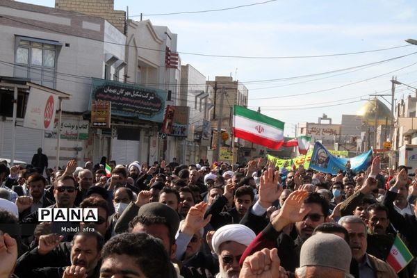 راهپیمایی 9 دی روز بصیرت و میثاق با ولایت در شهرستان بهبهان