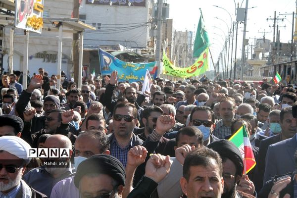 راهپیمایی 9 دی روز بصیرت و میثاق با ولایت در شهرستان بهبهان