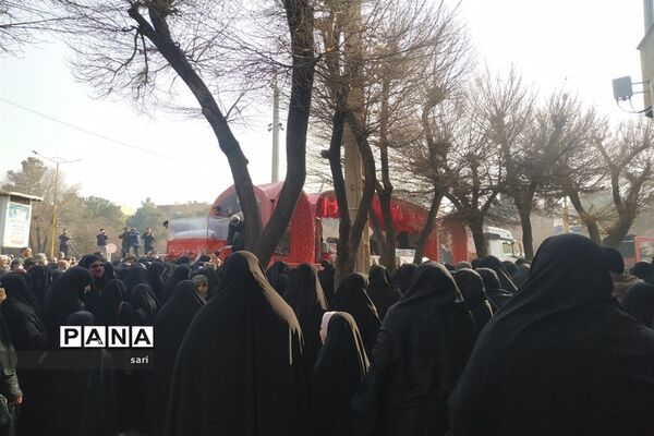 مراسم تشییع شهدای گمنام در شهرستان شاهین شهر