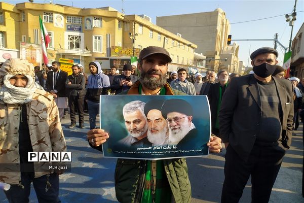 جلوه‌هایی از راهپیمایی یوم الله ۹ دی در قم