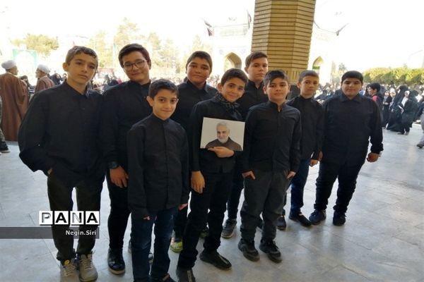 تشییع پیکر مقدس دو شهید دفاع مقدس در شهرک شهید نامجو پاکدشت