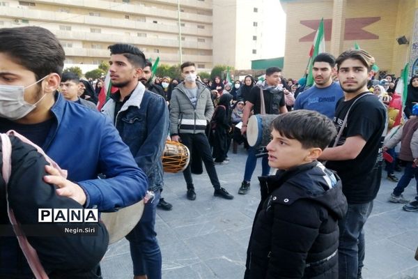 تشییع پیکر مقدس دو شهید دفاع مقدس در شهرک شهید نامجو پاکدشت