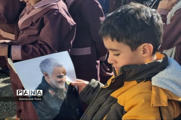 سومین سالگرد شهادت سردار دل‌ها در مدارس دماوند