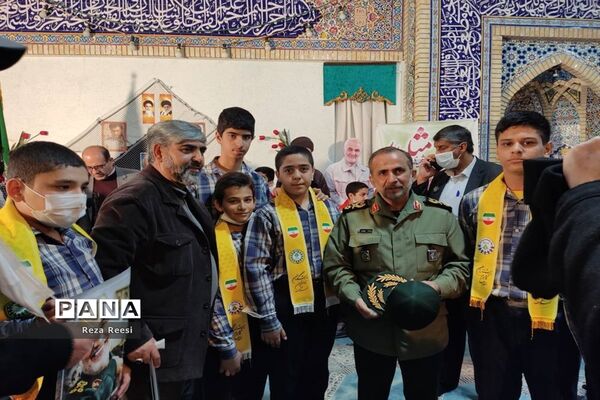 مراسم یادواره شهید سردار حاج قاسم سلیمانی در اداره‌کل آموزش و پرورش فارس