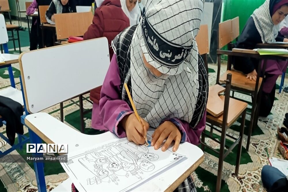 برگزاری مسابقه نقاشی در شهرستان مارگون به‌مناسبت سالگرد شهادت سردار سلیمانی