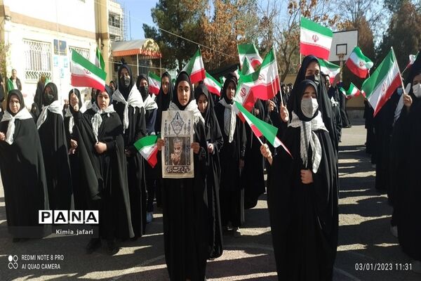 اجتماع بزرگ دختران حاج قاسم در شهرستان کاشمر