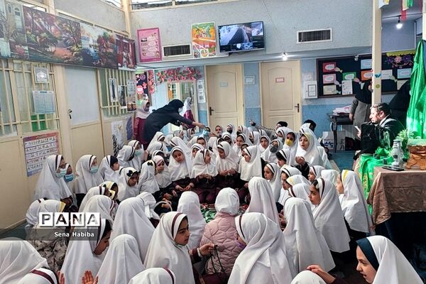 مراسم  بزرگداشت سالگرد حاج قاسم  سلیمانی در دبستان حضرت زهرا(س) یک رودهن