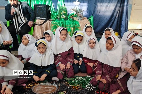 مراسم  بزرگداشت سالگرد حاج قاسم  سلیمانی در دبستان حضرت زهرا(س) یک رودهن