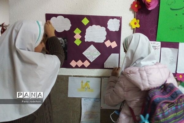 اقدامات دانش‌آموزی و فرهنگی هنری شهادت حاج قاسم سلیمانی در دبستان سما ۲  رودهن