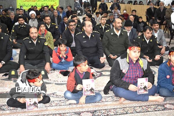 آیین سومین سالگرد شهادت سردار حاج قاسم سلیمانی و دانشجوی شهید امیرحسین قربانی در بهاباد