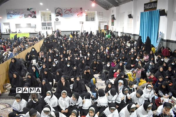 آیین سومین سالگرد شهادت سردار حاج قاسم سلیمانی و دانشجوی شهید امیرحسین قربانی در بهاباد