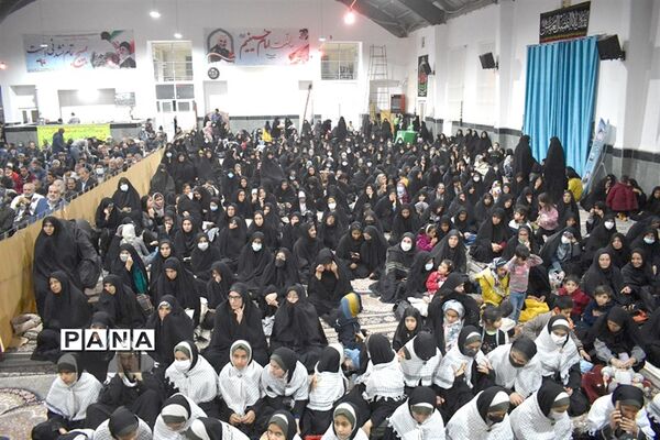 آیین سومین سالگرد شهادت سردار حاج قاسم سلیمانی و دانشجوی شهید امیرحسین قربانی در بهاباد