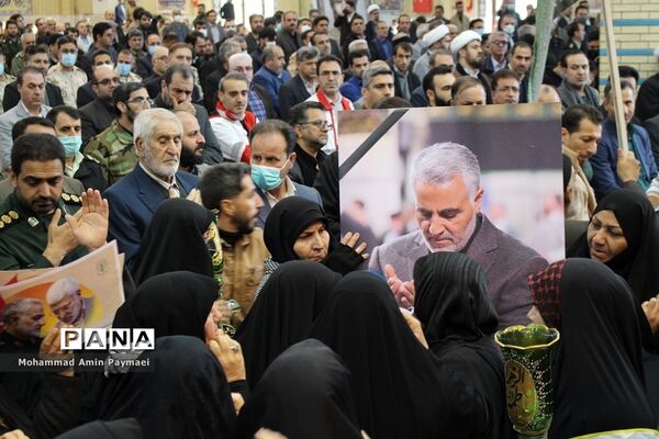 مراسم بزرگداشت سالگرد شهادت حاج‌قاسم‌سلیمانی در ایلام