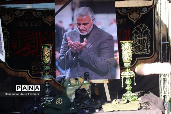 مراسم بزرگداشت سالگرد شهادت حاج‌قاسم‌سلیمانی در ایلام
