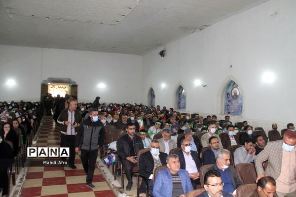 برگزاری سومین سالگرد شهادت حاج قاسم سلیمانی در تالار معلم شهرستان بهبهان