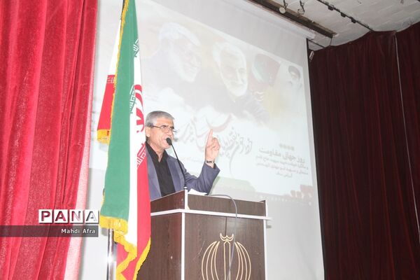 برگزاری سومین سالگرد شهادت حاج قاسم سلیمانی در تالار معلم شهرستان بهبهان