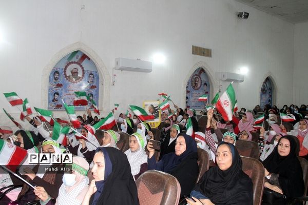 برگزاری سومین سالگرد شهادت حاج قاسم سلیمانی در تالار معلم شهرستان بهبهان