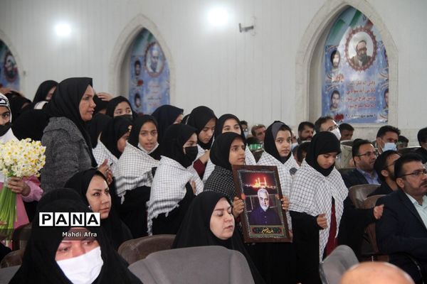 برگزاری سومین سالگرد شهادت حاج قاسم سلیمانی در تالار معلم شهرستان بهبهان