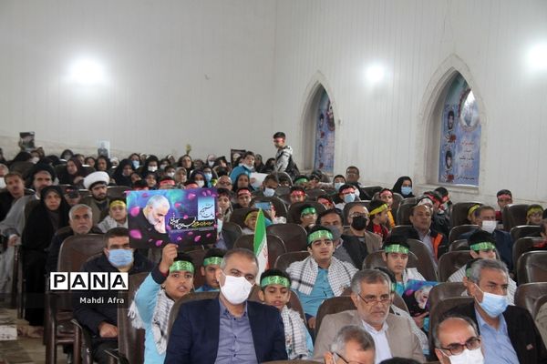 برگزاری سومین سالگرد شهادت حاج قاسم سلیمانی در تالار معلم شهرستان بهبهان