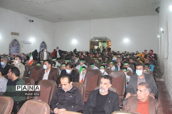 برگزاری سومین سالگرد شهادت حاج قاسم سلیمانی در تالار معلم شهرستان بهبهان