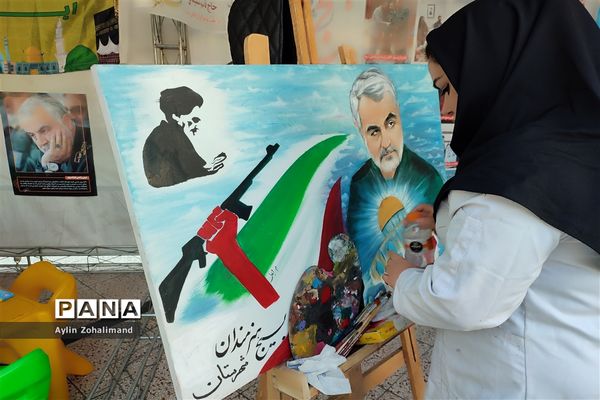 برگزاری مراسم سالگرد شهادت حاج قاسم سلیمانی در شهرستان رباط کریم