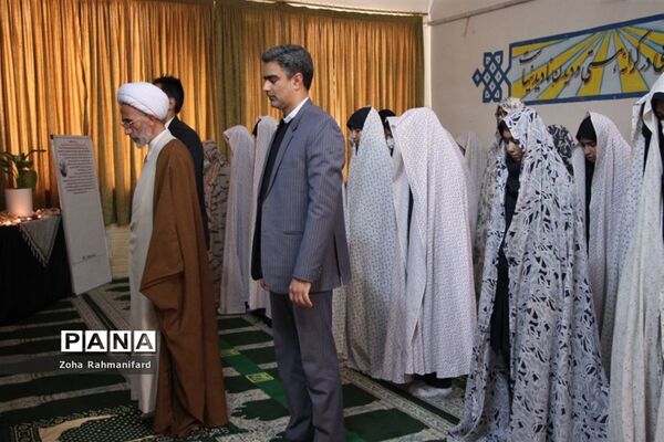 گرامیداشت سومین سالگرد مراسم شهید سردار سلیمانی در دبیرستان فرزانگان دوره اول تربت‌ جام