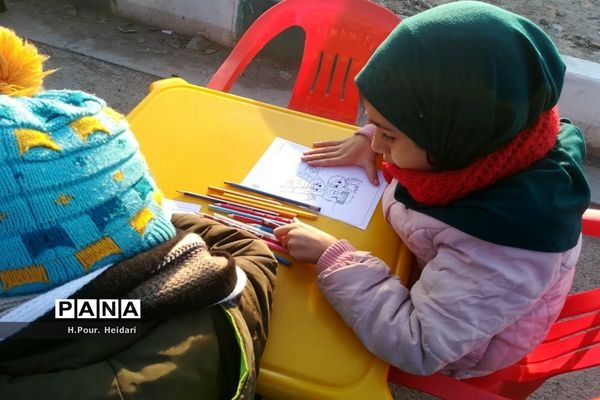 پیاده‌روی مردم قم در سالروز شهادت سردار سلیمانی