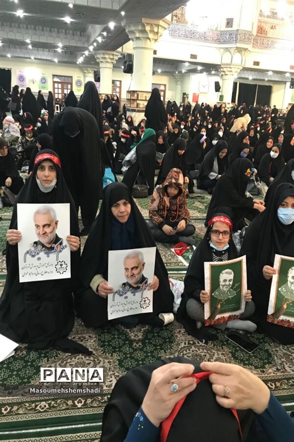 تجدید میثاق فرهنگیان  منطقه ۱۲ با حاج قاسم