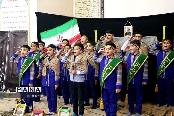 وداع خاطره‌انگیزدانش‌آموزان شهریار با شهدای گمنام