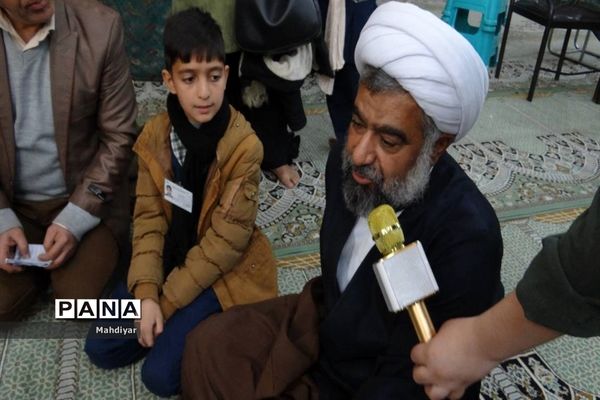 دیدار دانش‌‌آموزان روستای طغان با امام جمعه بخش جوادآباد