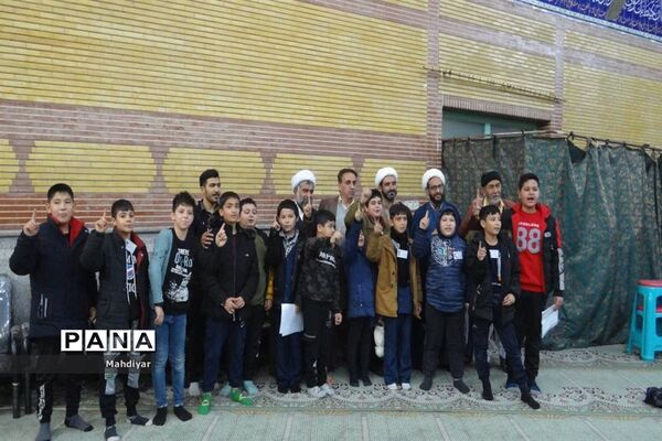 دیدار دانش‌‌آموزان روستای طغان با امام جمعه بخش جوادآباد