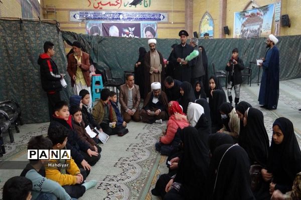 دیدار دانش‌‌آموزان روستای طغان با امام جمعه بخش جوادآباد