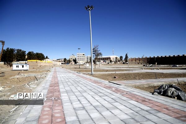 عملیات اجرایی باغ شهرداری بیرجند