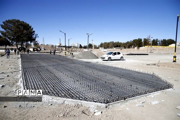 عملیات اجرایی باغ شهرداری بیرجند
