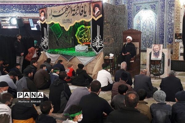 مراسم تشییع شهید گمنام در مسجد امام حسن مجتبی (ع) در دولت‌آباد