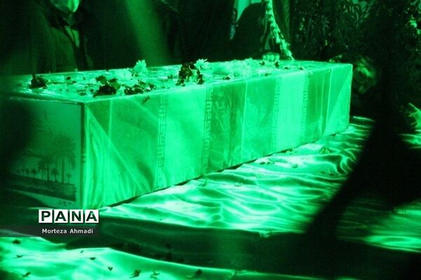 مراسم تشییع شهید گمنام در مسجد امام حسن مجتبی (ع) در دولت‌آباد