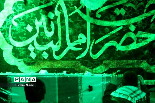 مراسم تشییع شهید گمنام در مسجد امام حسن مجتبی (ع) در دولت‌آباد